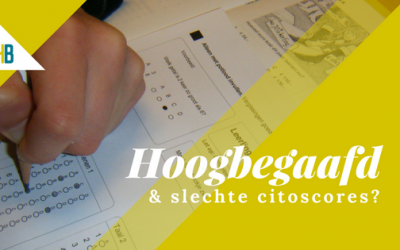 Lage citoscore hoogbegaafde leerling