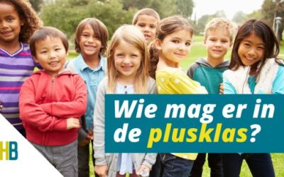 Wie mag er in de Plusklas?